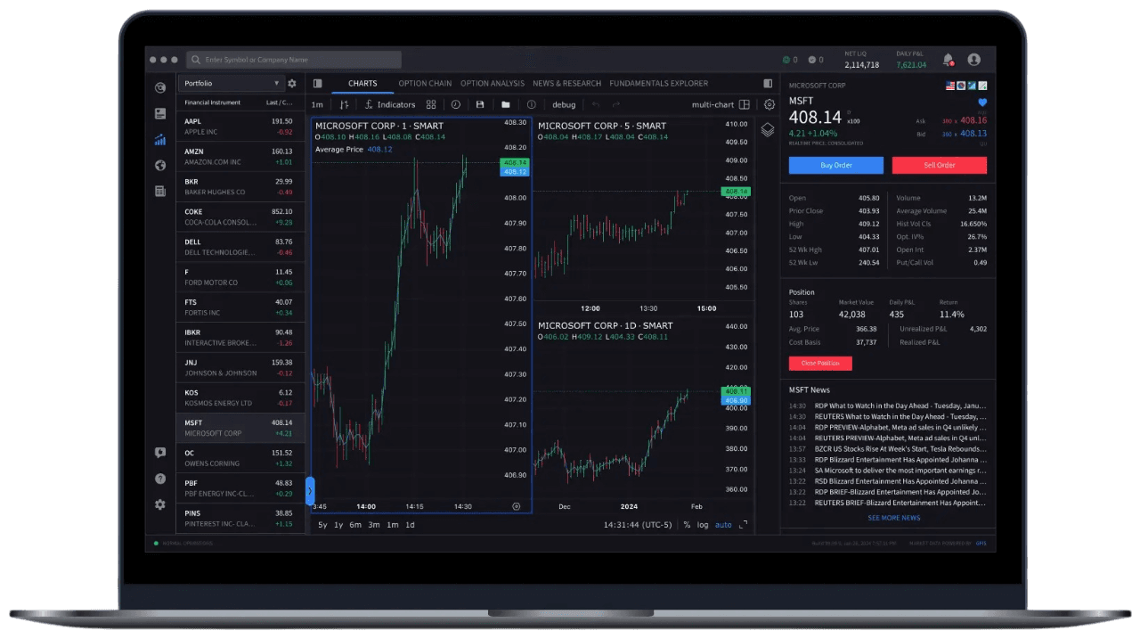 Trading Platform Interface